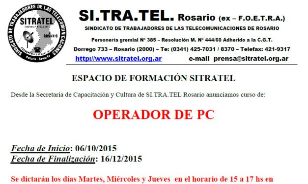 Curso : Operador de PC