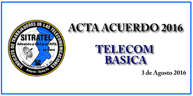 Acta Acuerdo 2016- Telecom Básica