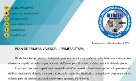 Plan de Primera Vivienda – Primera etapa