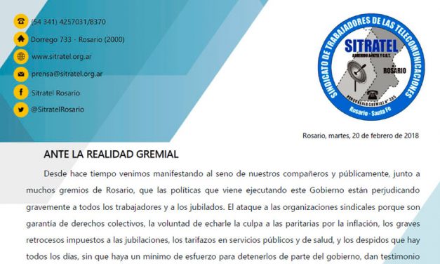 Ante la realidad gremial