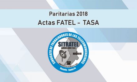 PARITARIAS 2018. ACTAS FATEL – TASA (BÁSICA)