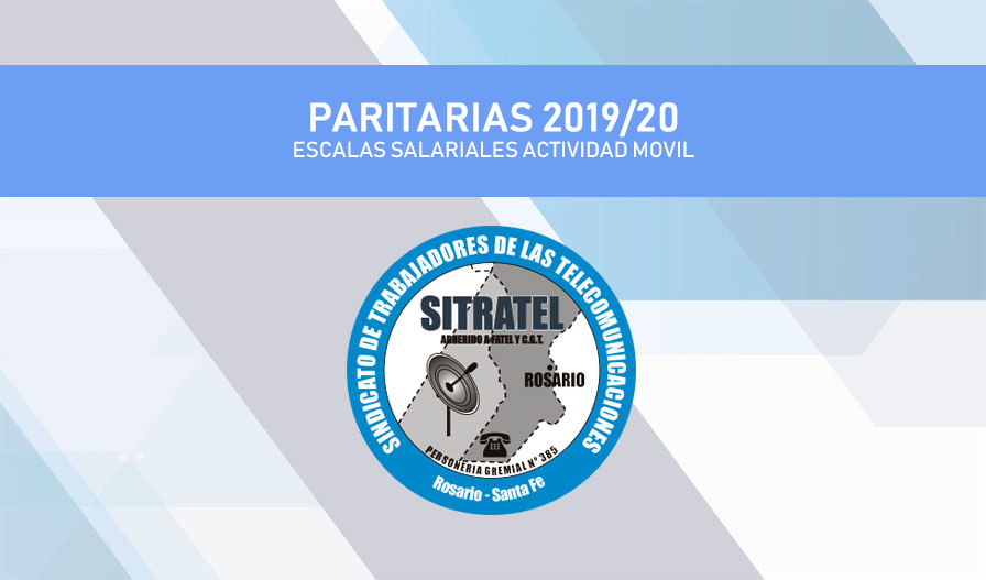 PARITARIA 2019/20. ESCALAS SALARIALES FATTEL –  MÓVIL