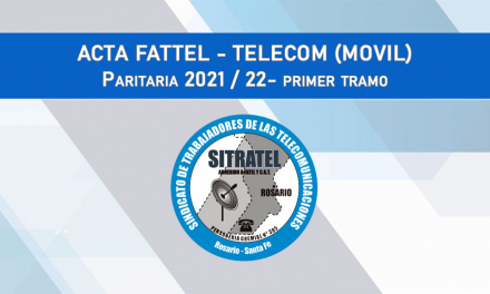 Paritarias 2021-22: Acta Salarial con Telecom (Móvil)