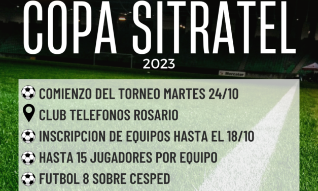 TORNEO DE FUTBOL MASCULINO -COPA SITRATEL